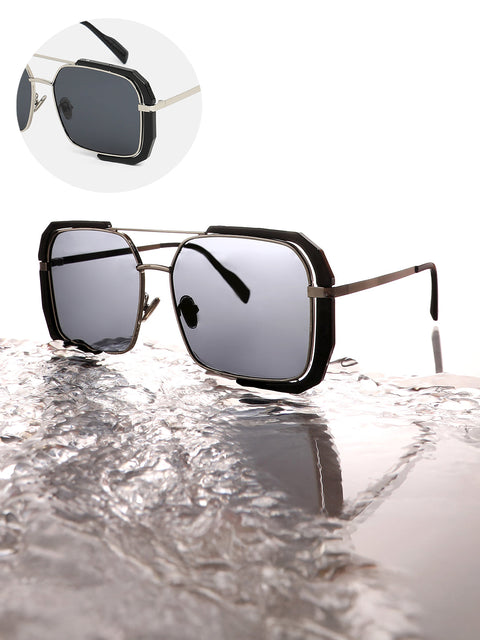 The Millennium Oversized Sunglasses - Onyx Black