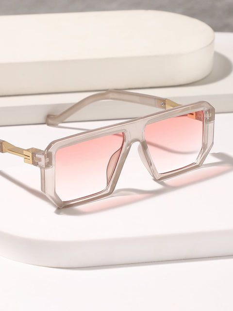 The Graduate Rectangular Glasses - Cloud Grey