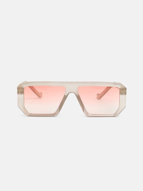 The Graduate Rectangular Glasses - Cloud Grey