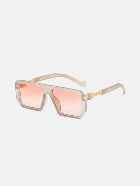 The Graduate Rectangular Glasses - Cloud Grey
