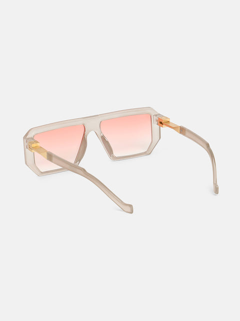 The Graduate Rectangular Glasses - Cloud Grey