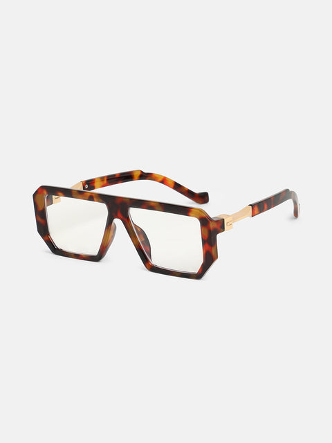 The Graduate Rectangular Glasses - Coffee Brown
