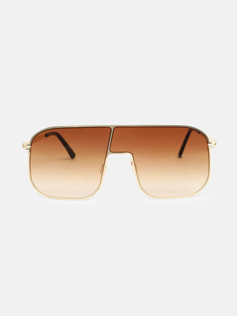 The Bowie Oversized Sunglasses - California Gold
