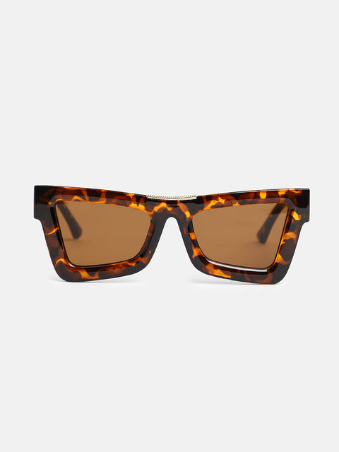 The Broadway Cateye Sunglasses - Coffee Brown
