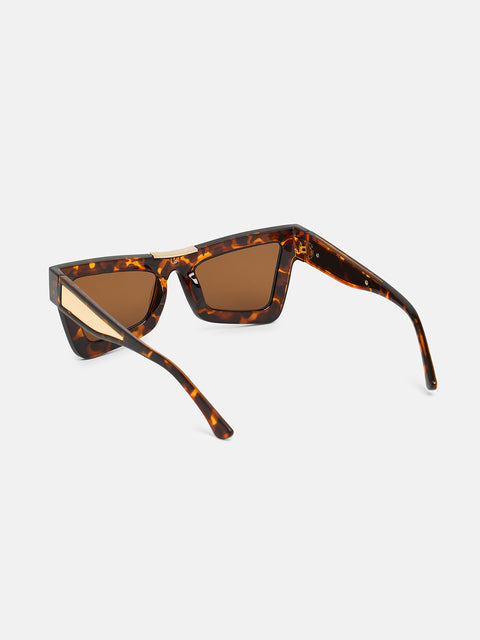 The Broadway Cateye Sunglasses - Coffee Brown