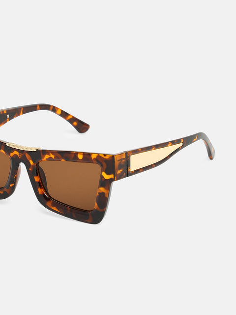 The Broadway Cateye Sunglasses - Coffee Brown