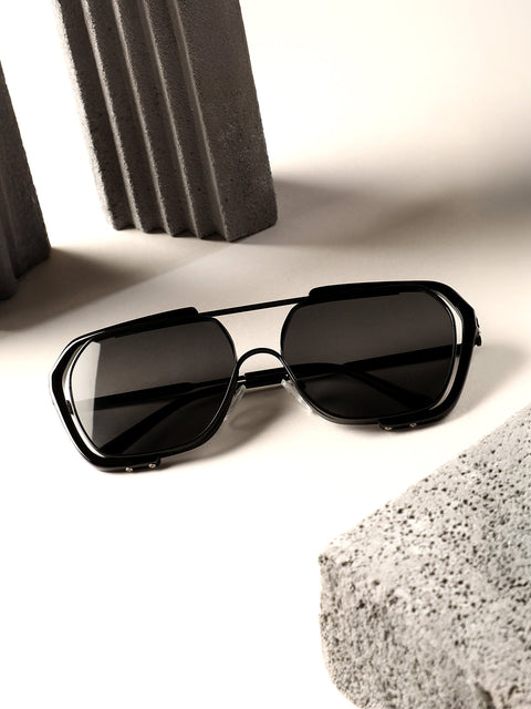 The Noir Oversized Sunglasses - Onyx Black