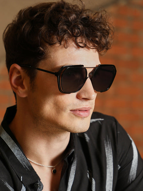 The Noir Oversized Sunglasses - Onyx Black