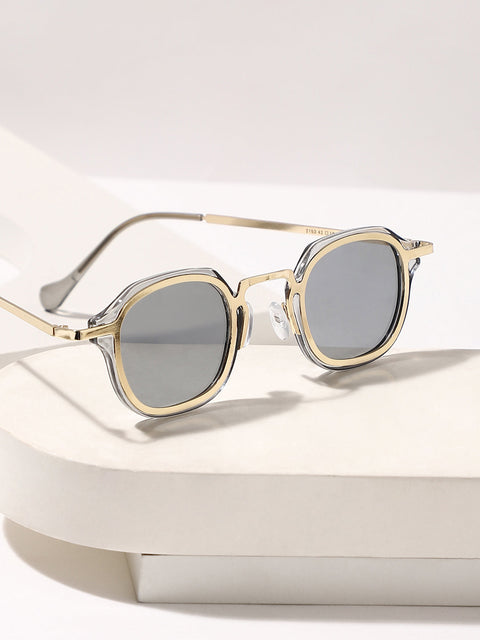 The Dapper Square Sunglass - California Gold