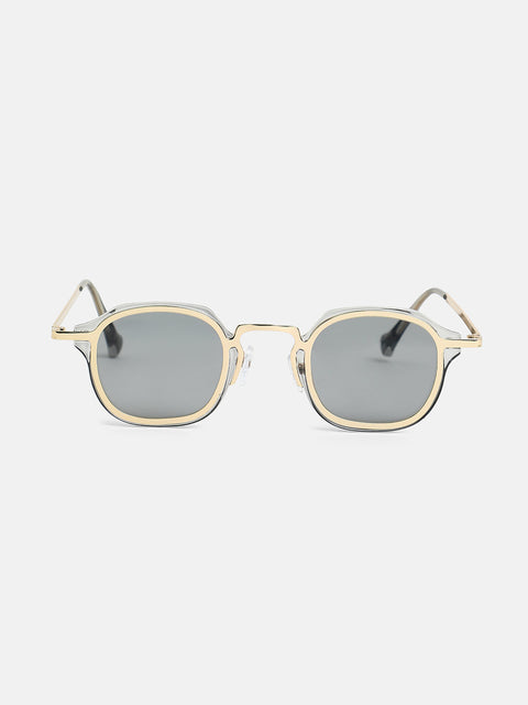 The Dapper Square Sunglass - California Gold