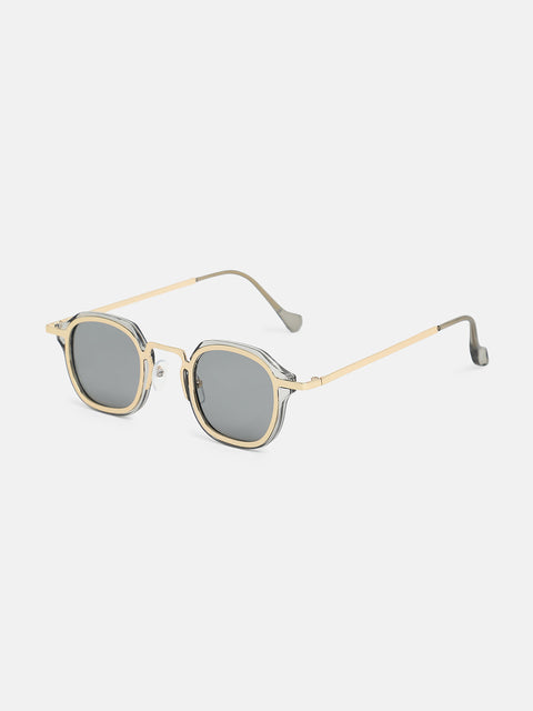 The Dapper Square Sunglass - California Gold
