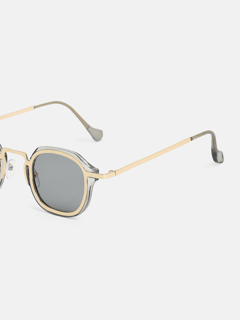 The Dapper Square Sunglass - California Gold