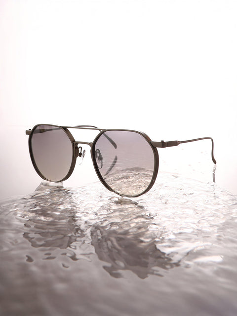 The Chromatic Round Sunglasses - Chalice Silver