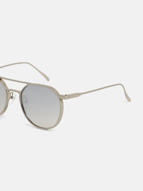 The Chromatic Round Sunglasses - Chalice Silver