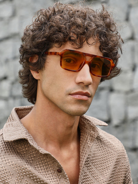 The Tony Aviator Sunglasses - Chestnut Brown