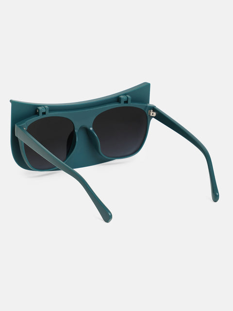 The Visor Wayfarer Sunglasses - Emerald Green