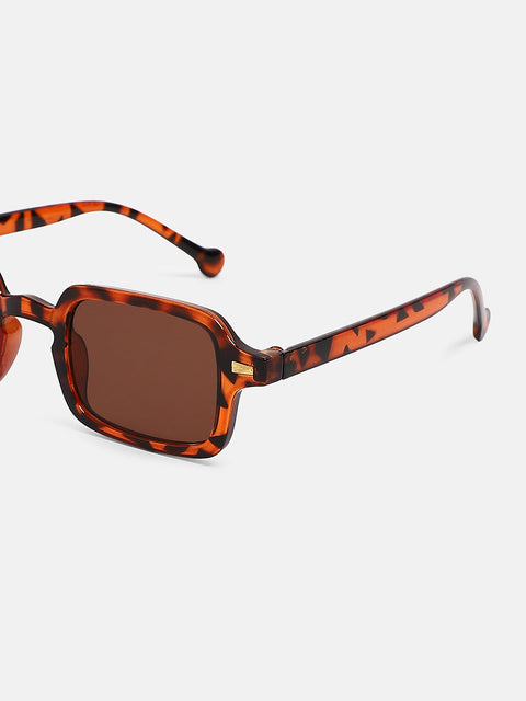 The Sonic Rectangular Sunglass Coffee Brown