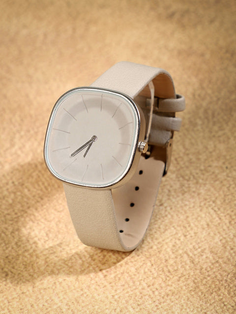 The Off-Duty Cushion Watch - Ivory White