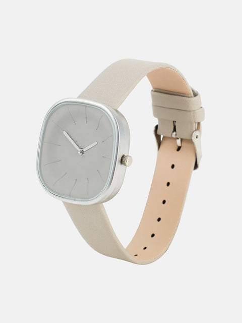 The Off-Duty Cushion Watch - Ivory White