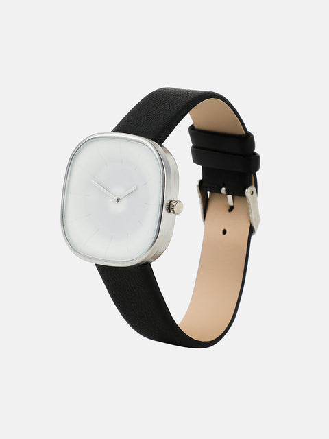 The Off-Duty Cushion Watch - Onyx Black