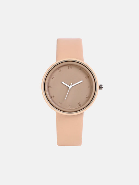 The Off-Duty Round Watch - Sand Beige