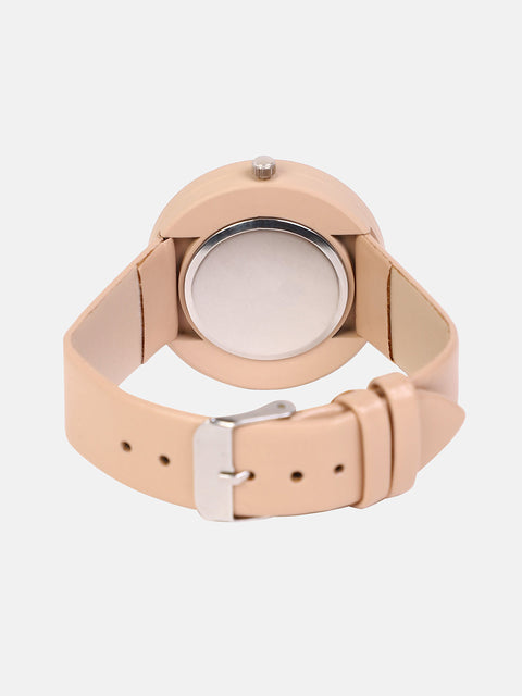 The Off-Duty Round Watch - Sand Beige