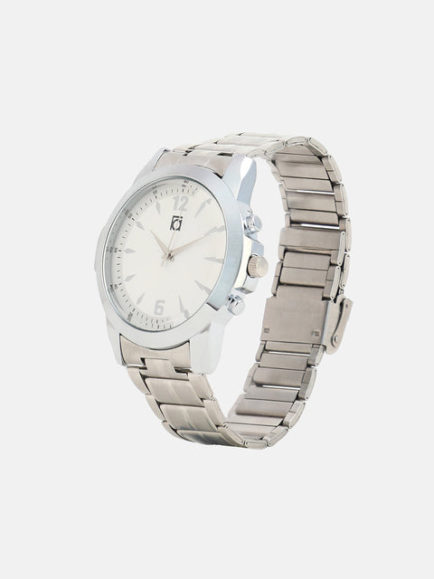 The Studio Round Watch - Metallic Silver