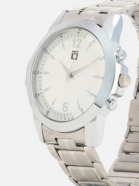 The Studio Round Watch - Metallic Silver