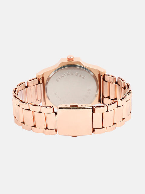 The Torque Clarion Round Watch - Rose Gold