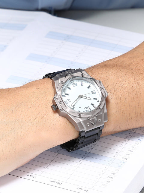 The Torque Driftor Round Watch - Ivory White