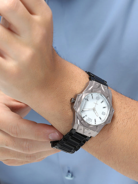 The Torque Driftor Round Watch - Ivory White