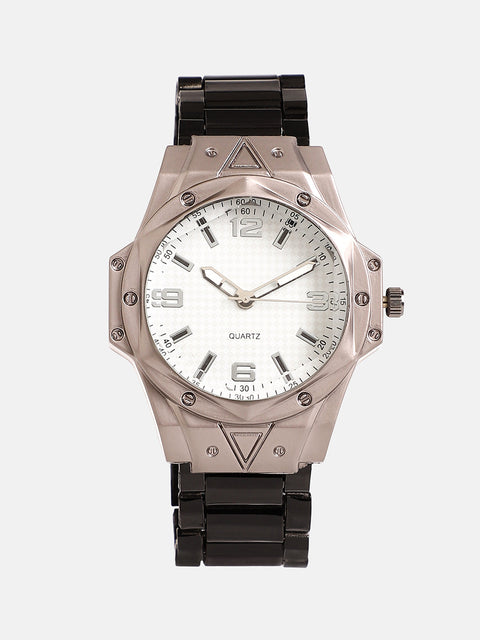 The Torque Driftor Round Watch - Ivory White