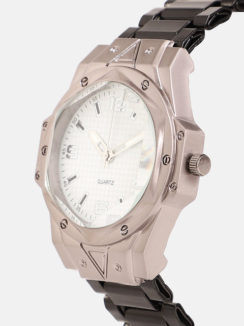 The Torque Driftor Round Watch - Ivory White