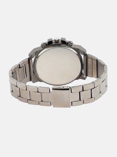 The Navos Chain Round Watch - Space Grey