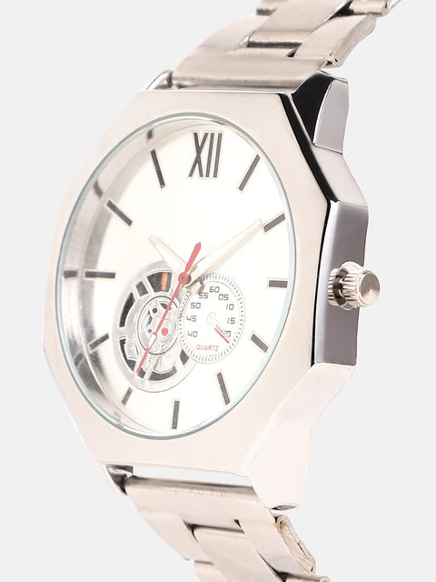 The Formula Chain Round Watch - Metallic Silver