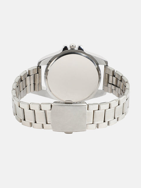 The Ribbed Round Watch - Sapphire Blue