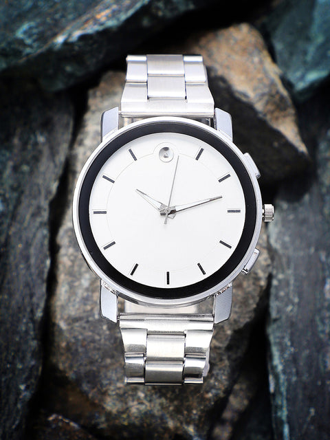 The Bijou Round Watch - Metallic Silver