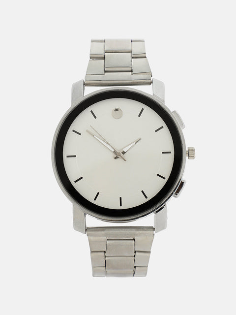 The Bijou Round Watch - Metallic Silver