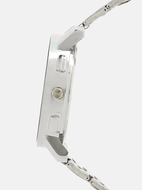 The Bijou Round Watch - Metallic Silver