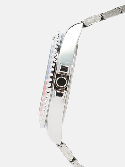 The Ribbed Round Watch - Multicolour