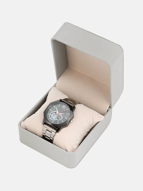 The Formula Chain Round Watch - Midnight Black