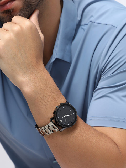 The Bijou Round Watch - Midnight Black