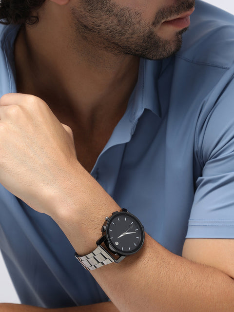 The Bijou Round Watch - Midnight Black