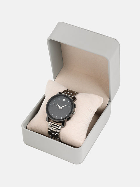 The Bijou Round Watch - Midnight Black
