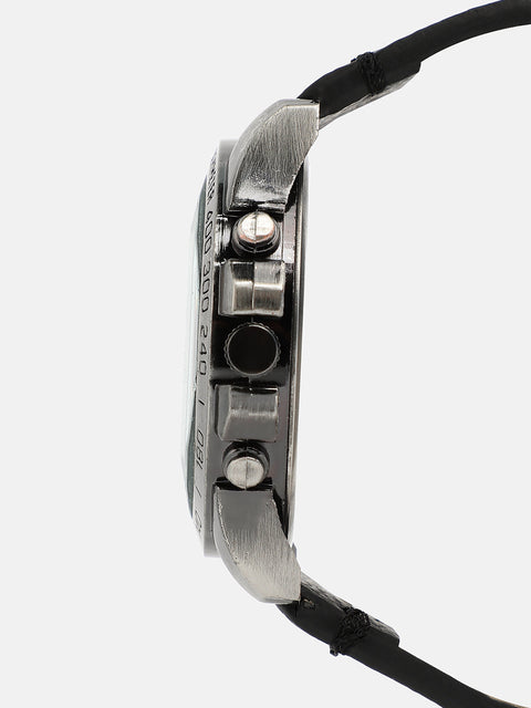 The Peregron Round Watch - Onyx Black