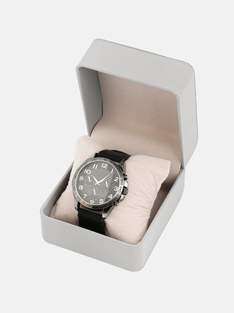 The Peregron Round Watch - Onyx Black