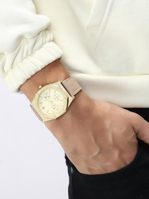 The Drifter's Compass Round Watch - Khaki Brown