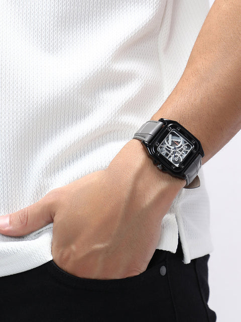 The Nocturne Square Watch - Moon Grey