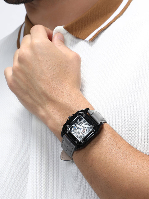 The Nocturne Square Watch - Moon Grey