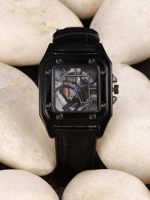 The Nocturne Square Watch - Onyx Black